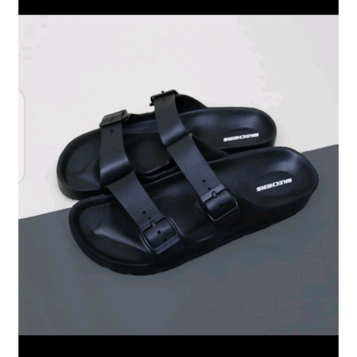 sendal birken skechers men sendal pria skecher tali strap slip on