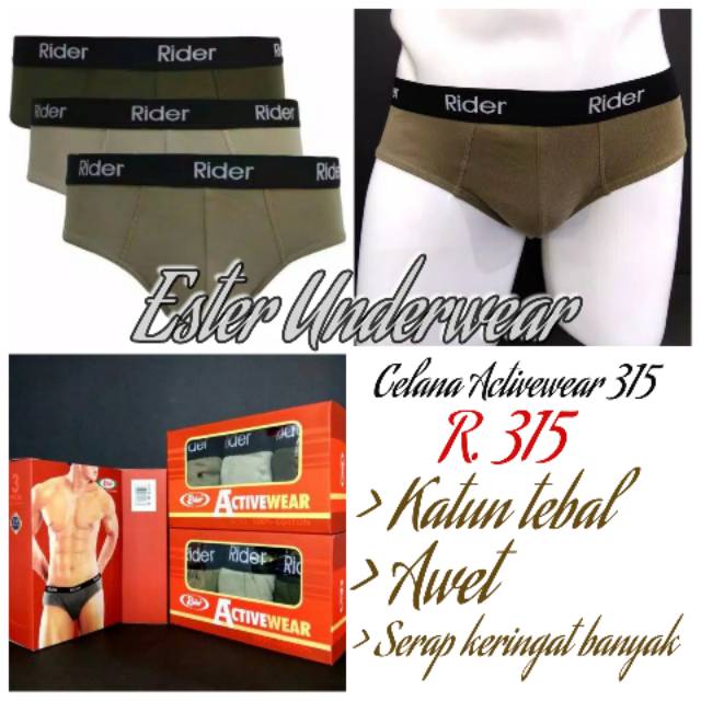 Celana Dalam RIDER SPORT R 315 B ISI 3PCS