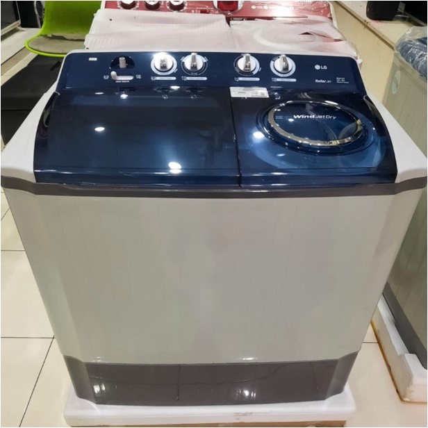 LG Mesin Cuci 2 Tabung 14Kg P1400RT Powerful Washing P1400 Twin Tube