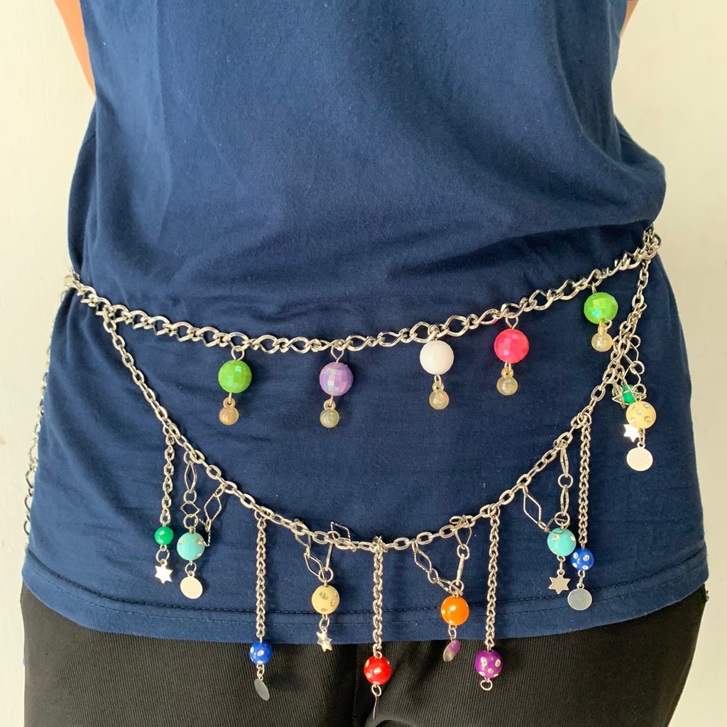 Rantai pinggang aksesoris rok, celana