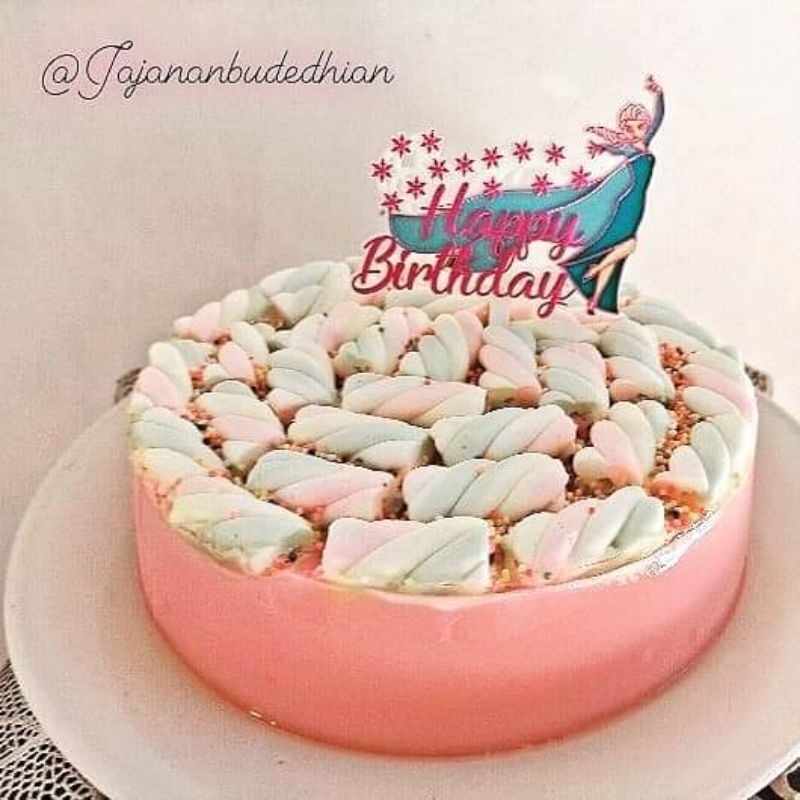 

Puding ulang tahun marshmelow