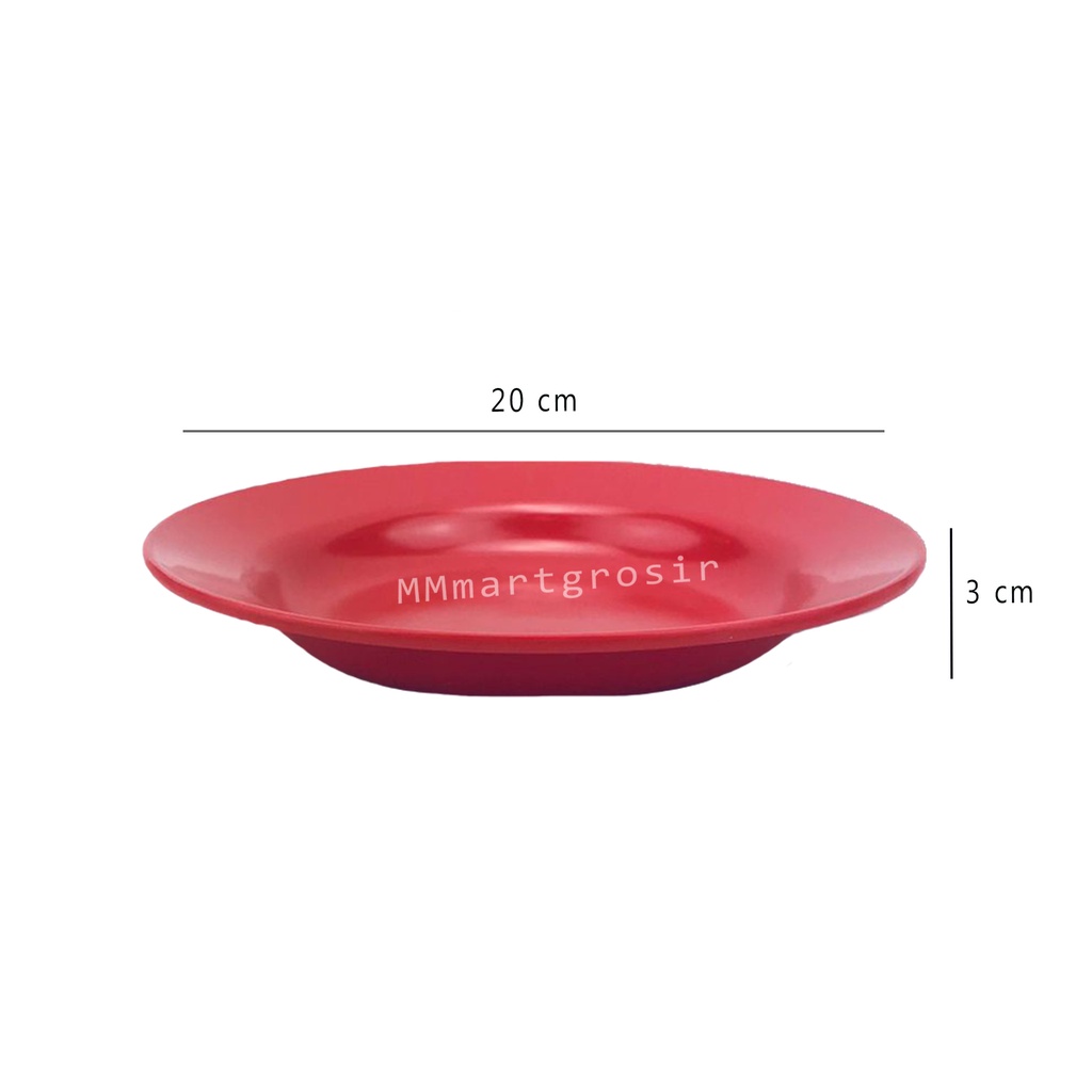 Unica / Piring Melamine / Melamine ware / M108 / Uk.20x20 cm