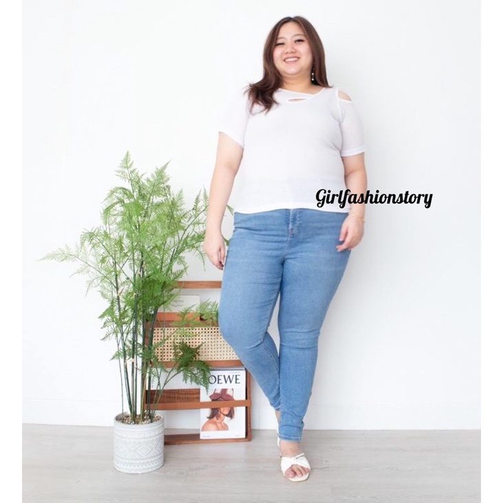 GFS [PLUS SIZE] DANISH OVERSIZE RIB TOP