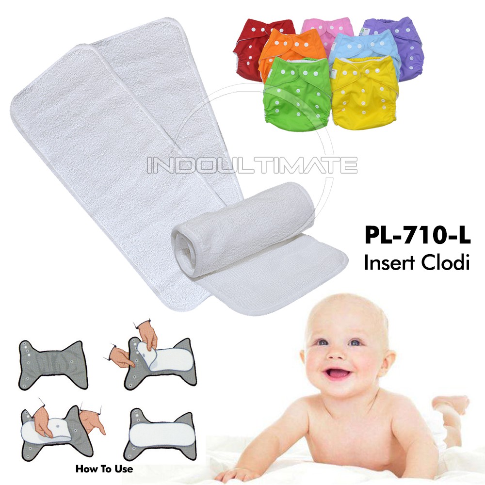 BABY LEON Insert Clodi Cloth diaper Insert TEBAL SERAP TINGGI BY-710-L BY-712 Popok Kain Bayi insert clodi popok