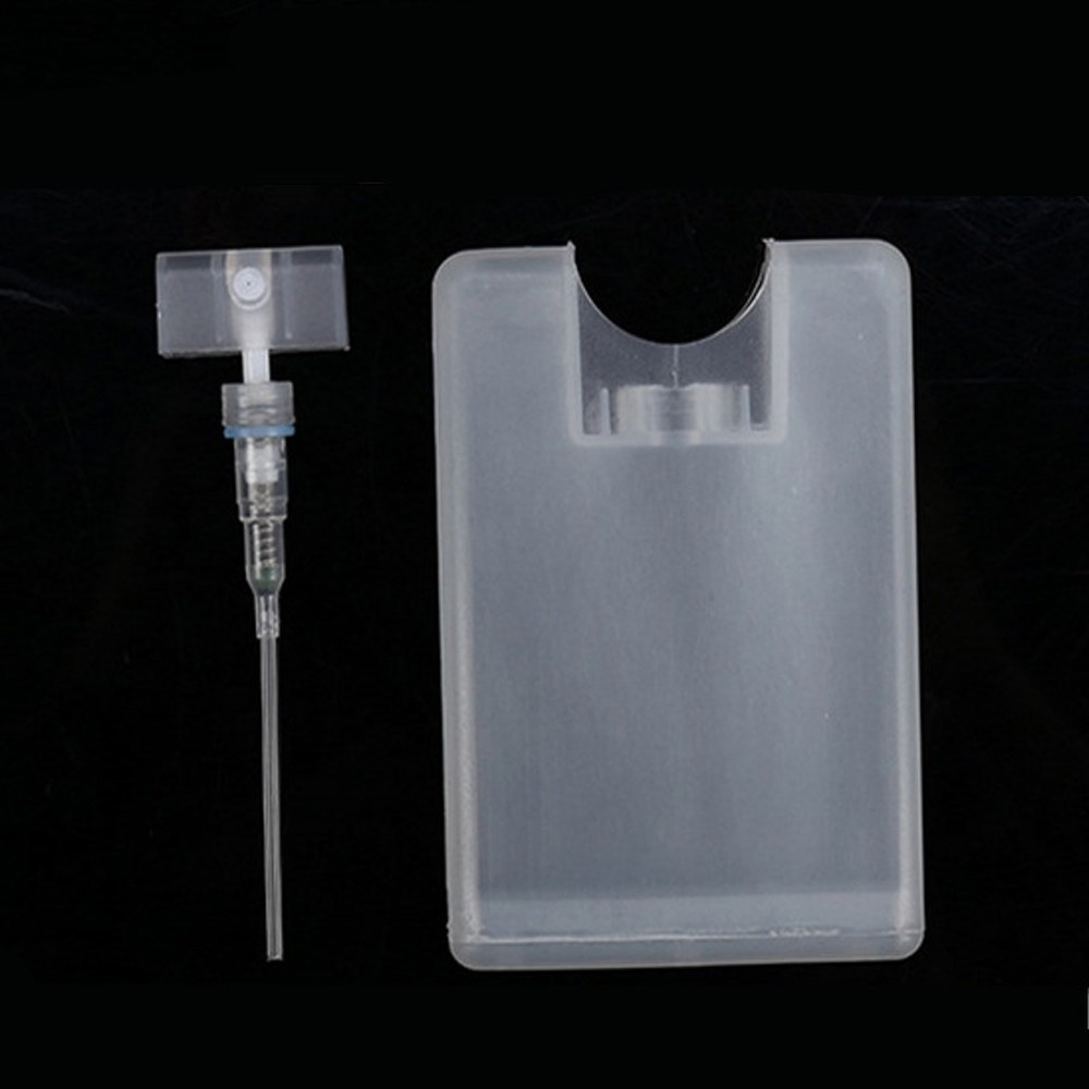 [Featured] 20ML plastic transparent matte color white portable card-style dispensing bottle