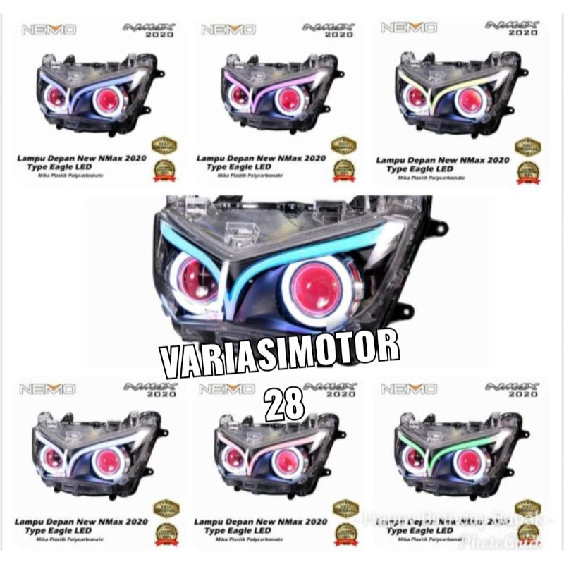 LAMPU PROJIE HID ALL NEW NMAX SMART PHONE HP MODEL EAGLE LED ORIGINAL JPA NEMO