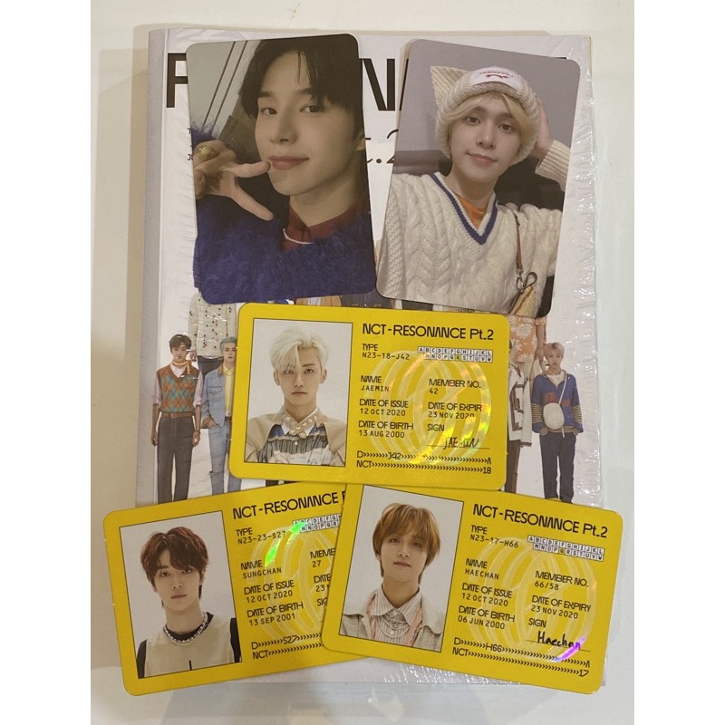 NCT 2020 Resonance Pt. 2 Departure Ver Album PC ID Poster Ten Mark Sungchan Johnny Taeil Renjun