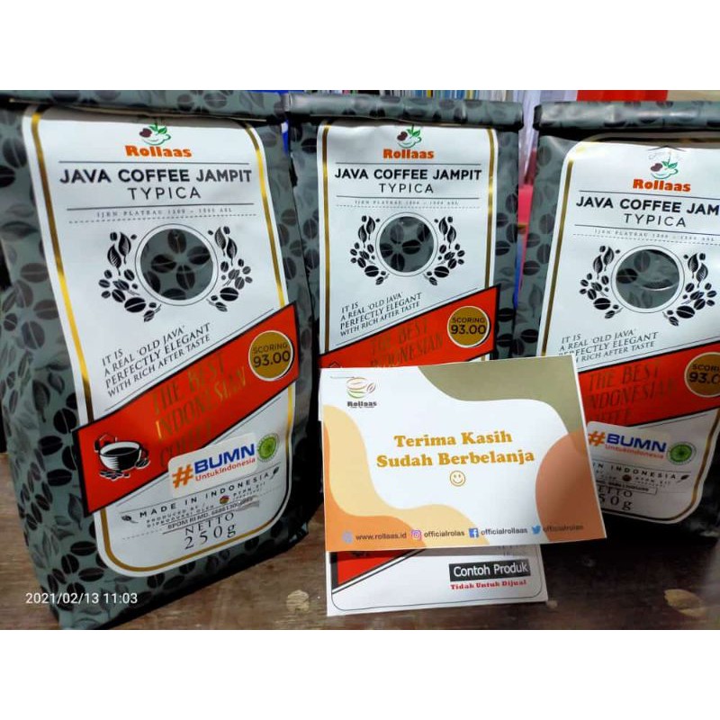 

roasted kopi typica 250gr