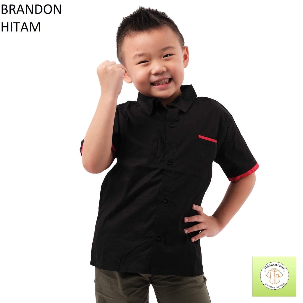 Hanamichi BRANDON Kemeja Anak Lengan Pendek