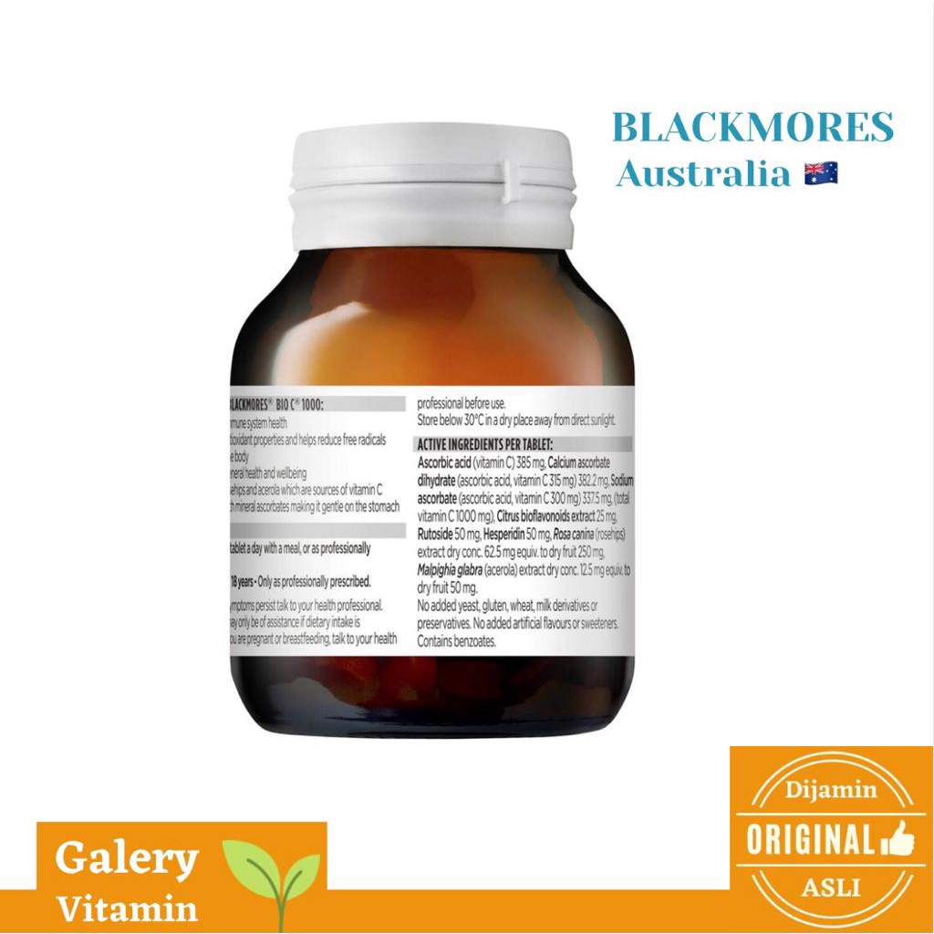 Blackmores Vitamin Bio C 1000 mg 62 Tablets ORIGINAL Australia READY STOCK !!