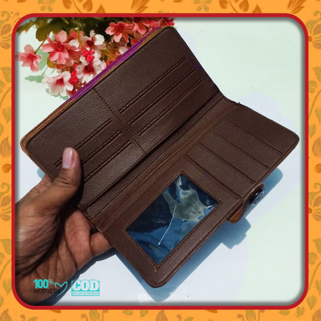 dompet pria grosir murah 3/4 kancing amt cloths terbaru - Sintetik - awet- bisa COD - Bayar ditempat