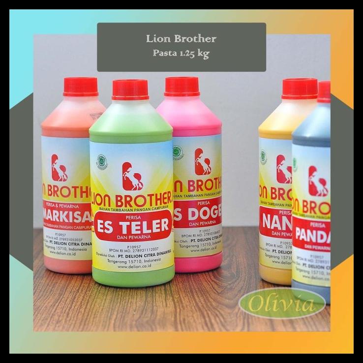 

TERBARUU!! Pasta Perisa Pewarna Makanan Lion Brothers 1.25kg 7 Varian READY STOCK TERBARU