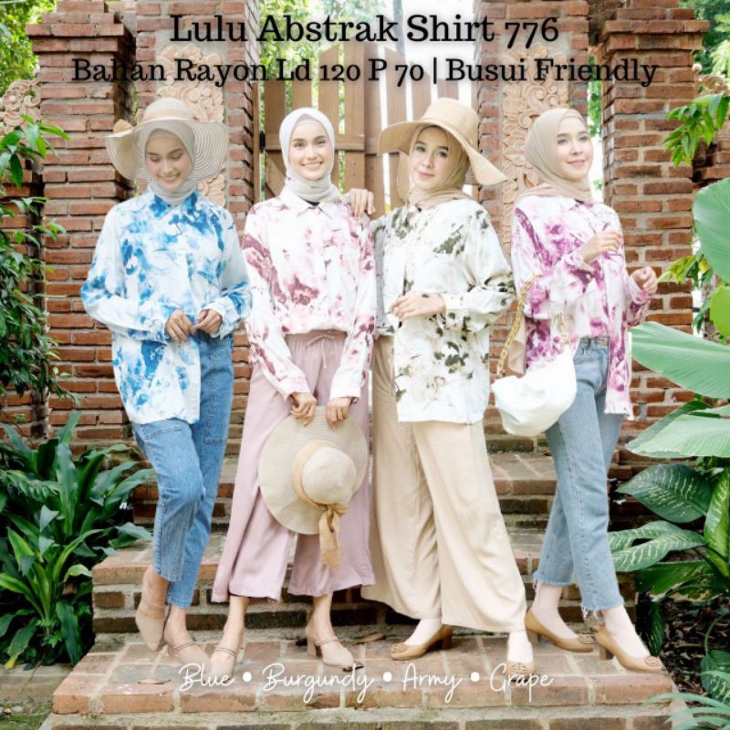 LULU ABSTRAK SHIRT /KEMEJA JUMBO