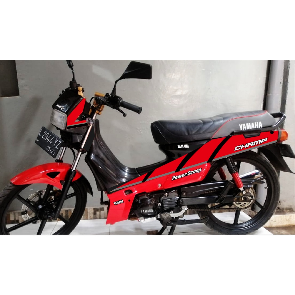 Striping Yamaha Chmap strfing yamaha champ striping champ 91 sticker yamaha sticker striping yamha a
