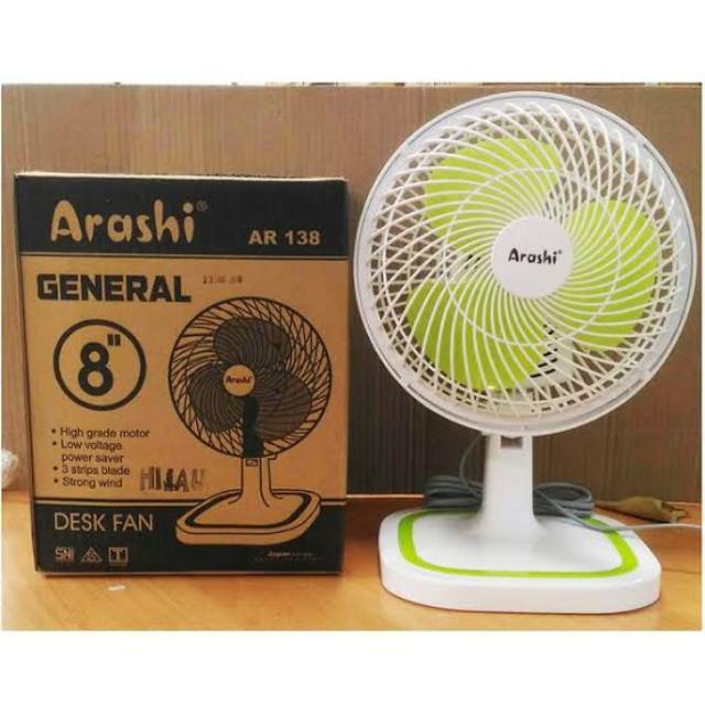 KIPAS ANGIN MEJA GENERAL 8&quot; ARASHI