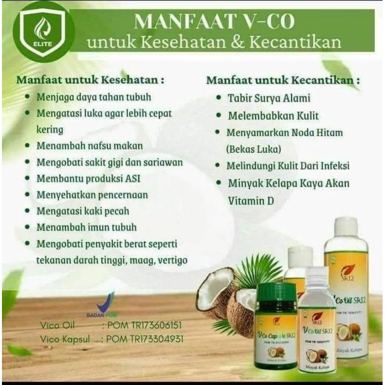 SR12 VCO Virgin Coconut Oil - 100% Pure Minyak Kelapa Murni - Minyak Serbaguna