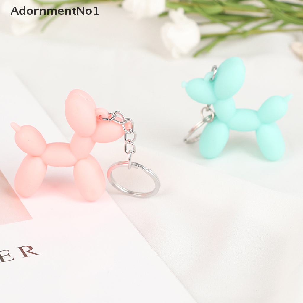 (AdornmentNo1) Gantungan Kunci Bentuk Kartun Balon Anjing Untuk Hadiah Pasangan