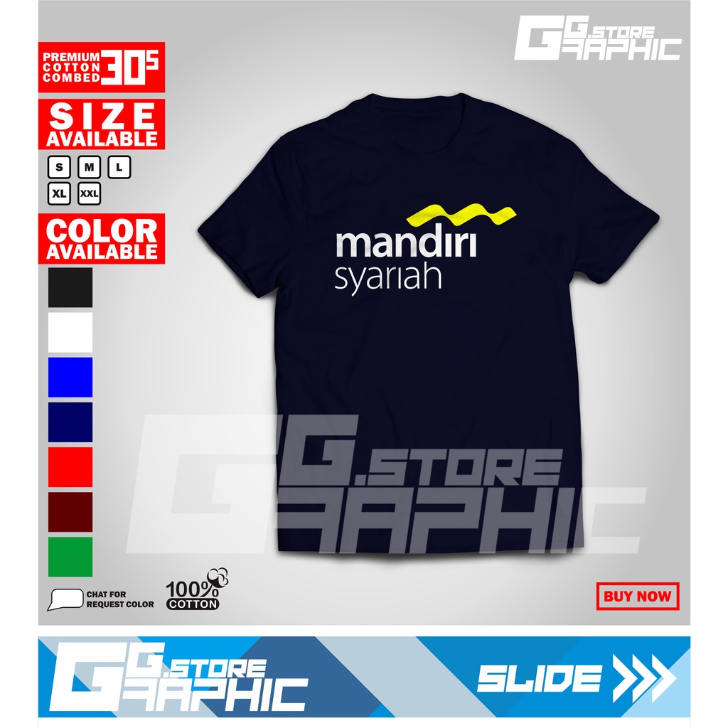 Kaos BANK MANDIRI SYARIAH Murah Berkualitas