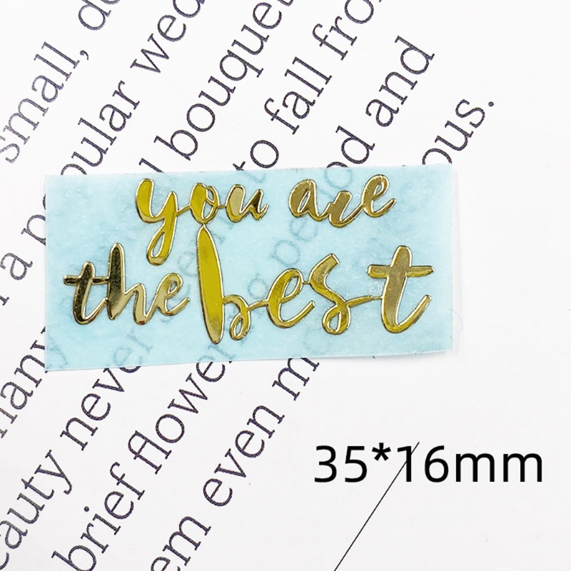 Siy 10 Lembar Stiker Epoxy Resin Motif Huruf Bahasa Inggris Untuk Diy Craft / Membuat Perhiasan