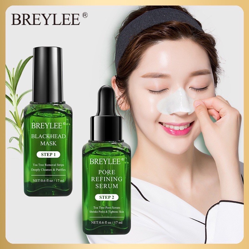 BREYLEE Varian STEP 1 Blackhead Mask Peel Off &amp; STEP 2 Pore Serum