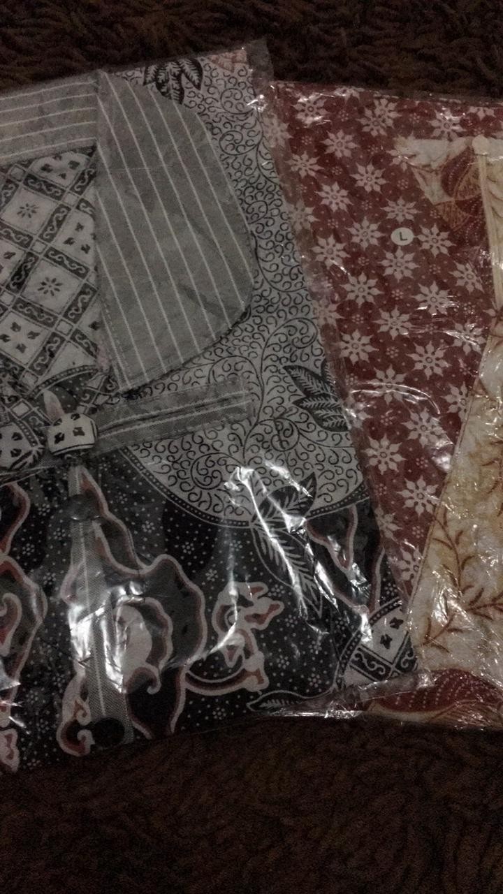 Tey-17 Batik Wanita Asj Sa Hrb026 Kenongo Kemeja Tosca Pendek