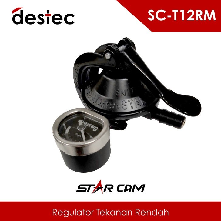 Regulator Kompor LPG STARCAM + METER Star Cam Pengaman Gas Anti Bocor Original Destec Star Cam