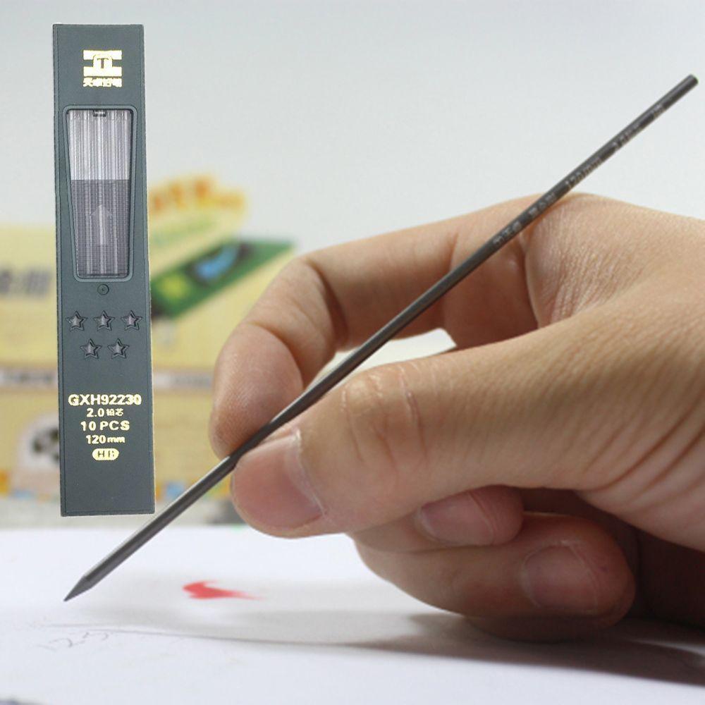 Nickolas1 Pena Refill Pensil Mekanik 120mm Panjang 2.0mm Pensil Tulis Otomatis Untuk Perlengkapan Sekolah