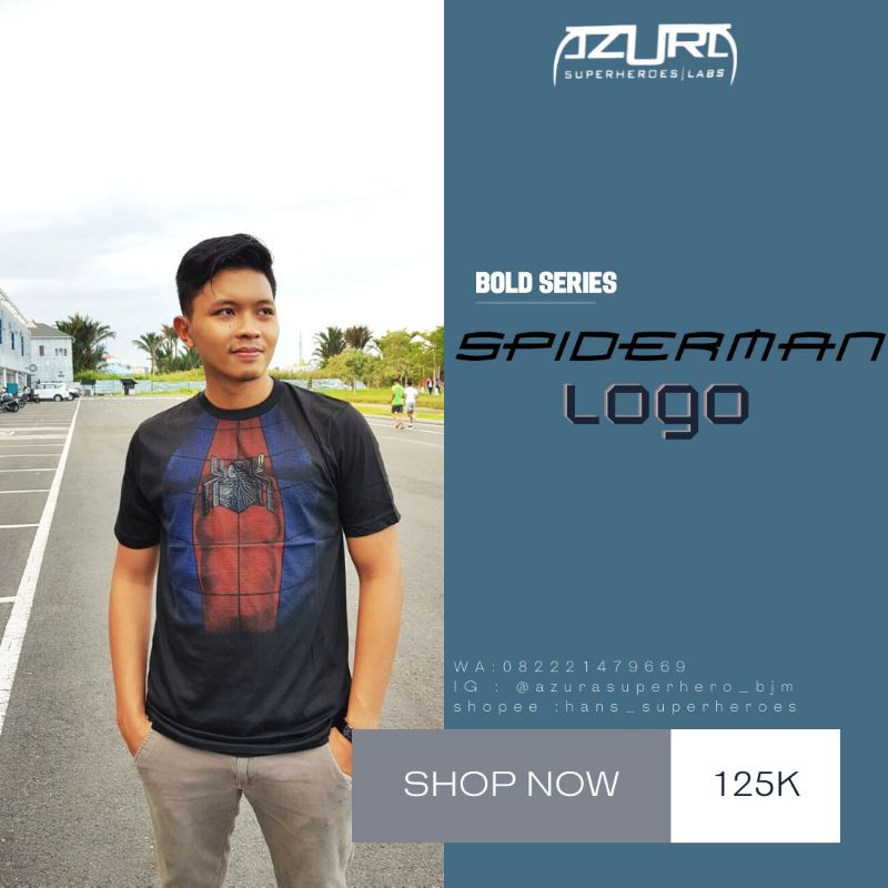 KAOS AZURA SUPERHERO SPIDERMAN LOGO BOLD SERIES