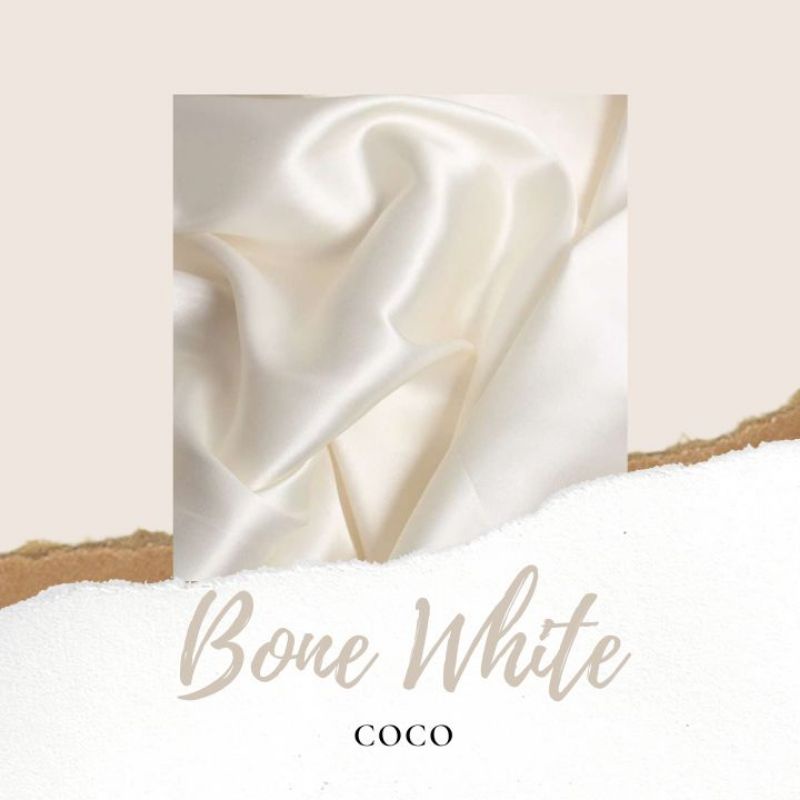 Satin Wrap Skirt | Pareo Skirt | Rok Lilit Satin-Bone White