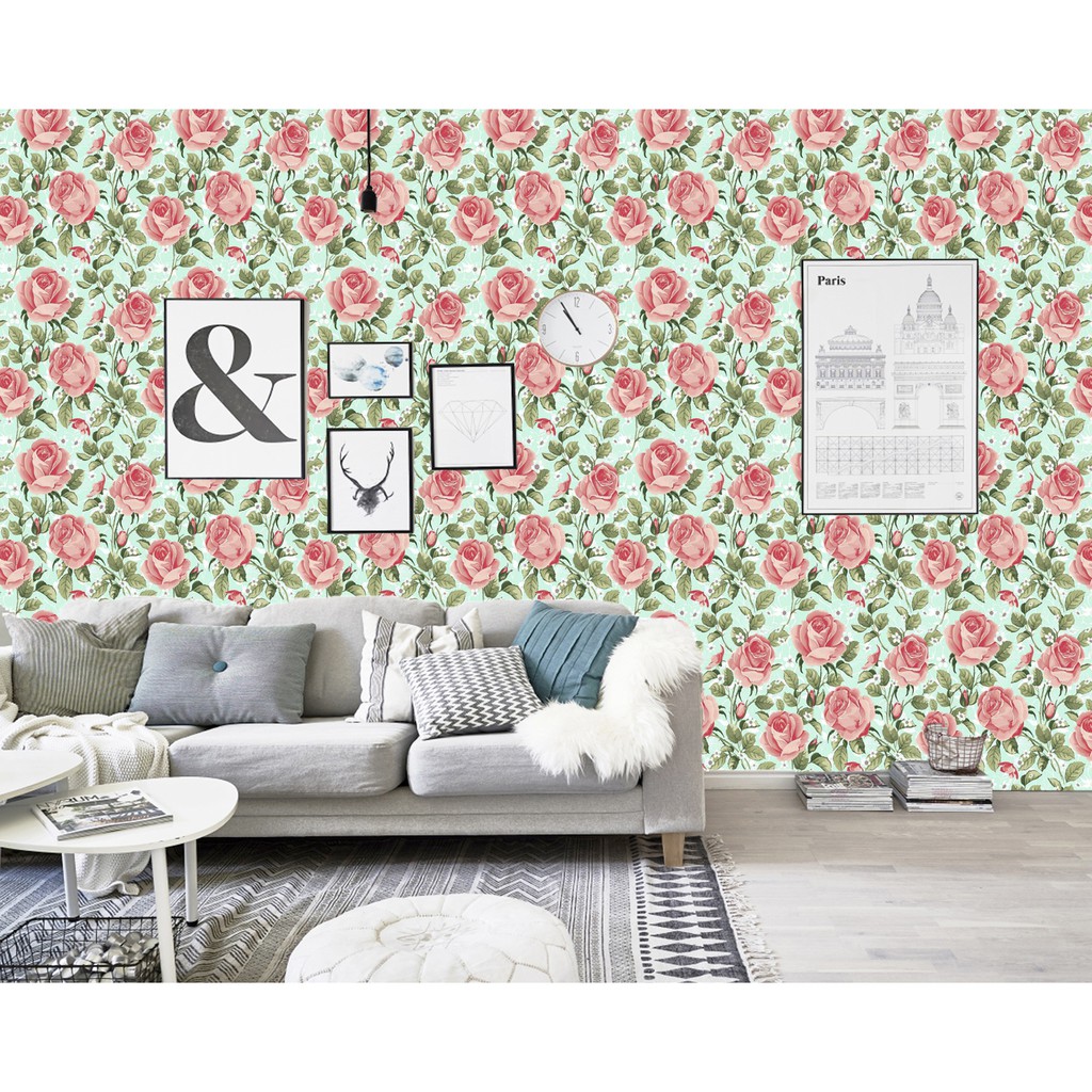 Wallpaper dinding Dekorasi Dinding Wallpaper kamar tidur Wallstiker dinding Wallpaper Aestetic 45cm x 9m