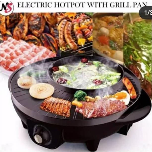 siap kirim] Electril Grill Shabu multi pan Multi Grill Pan Listrik New