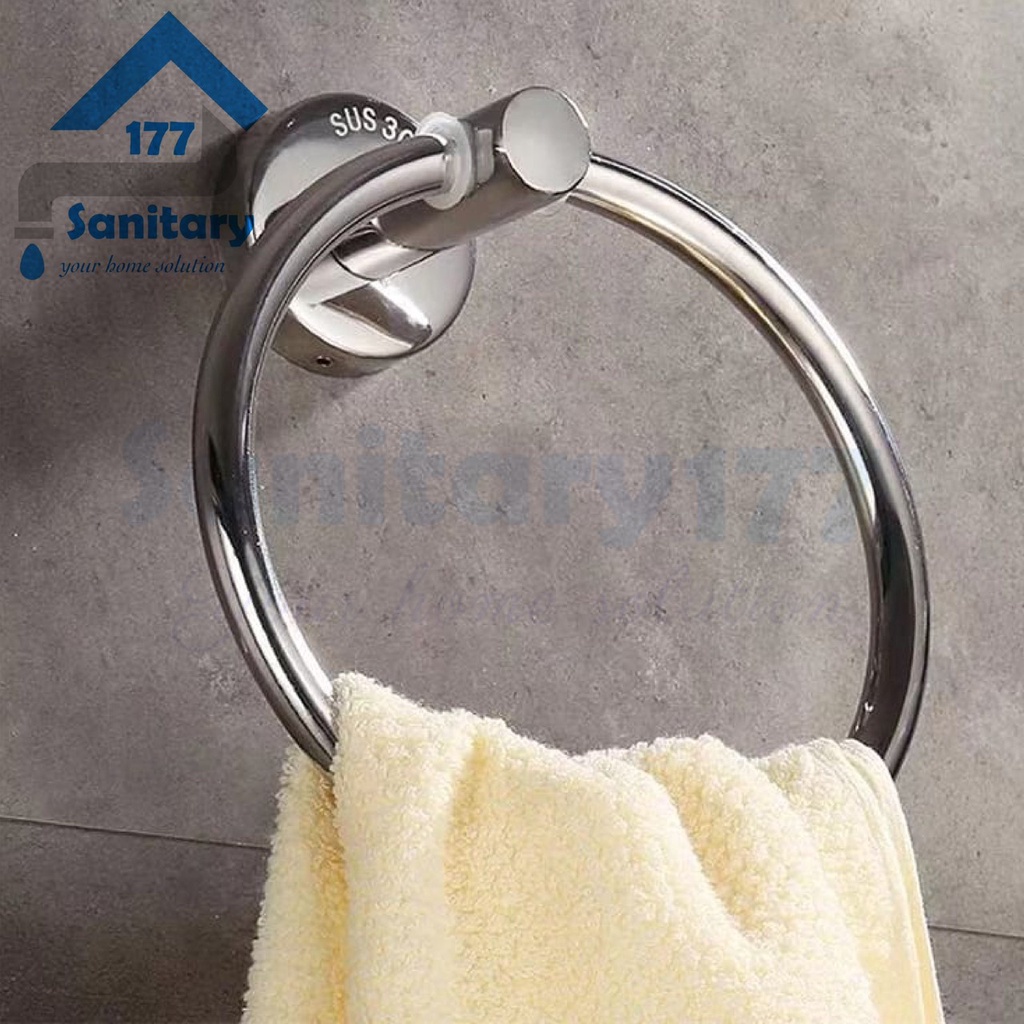 Towel ring stainless 304 minimalis TR1-gantungan lap handuk stenlis sus304 hooks holder bracket hook sus304