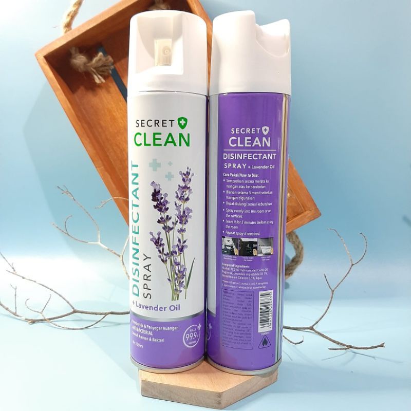 Jual Secret Clean Disinfectant Spray Lavender Oil 200ml | Shopee Indonesia