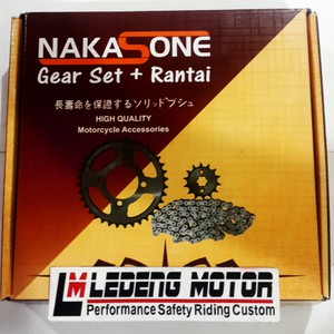Gear Set Ninja-R Rantai Komplit GirSet Depan Belakang Nakasone Japan