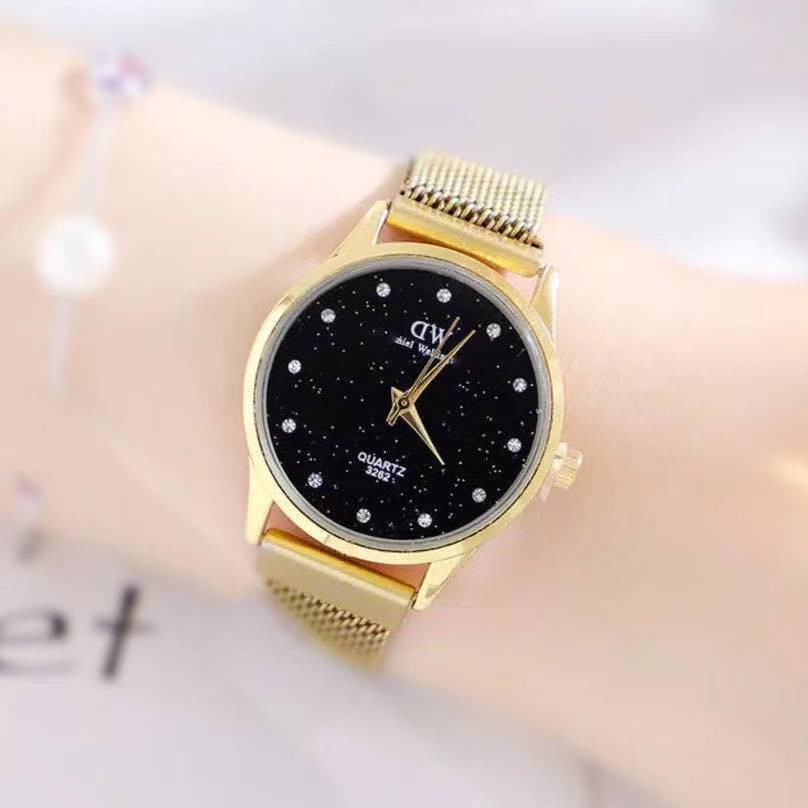 [COD] New Jam Tangan Wanita Terbaru Rantai Pasir Magnet Display Quartz Import