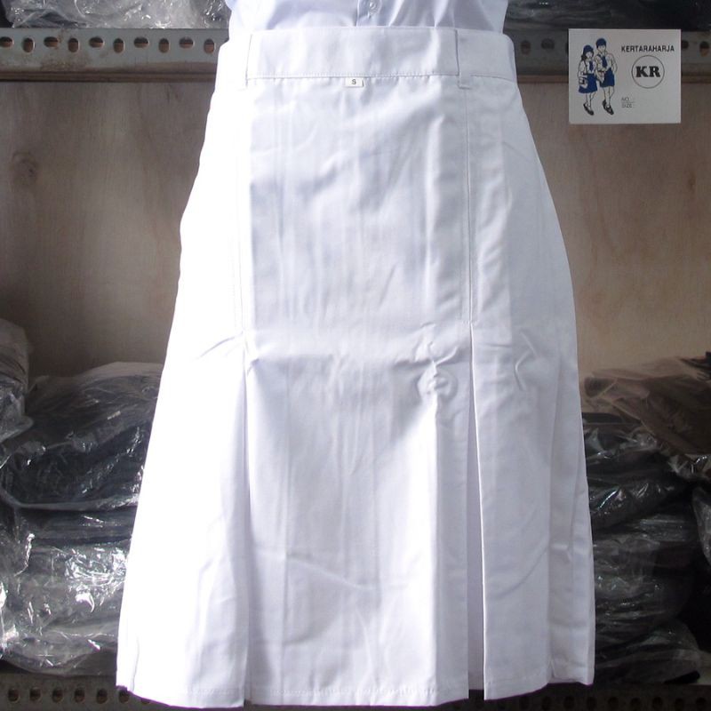 Rok Pendek Span SMP Putih (Seragam Sekolah SMP)