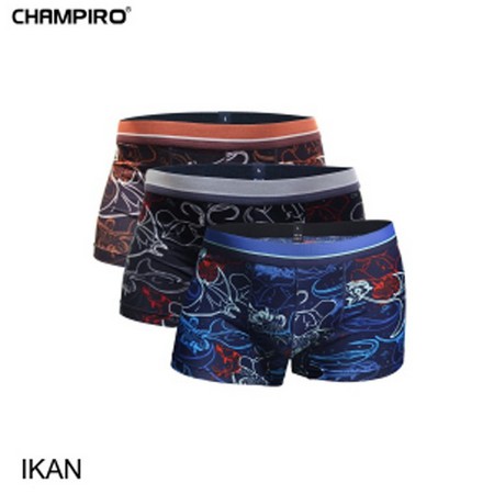 Champiro Celana Dalam Boxer Pria Fullprinted C0315 Xcited Edition
