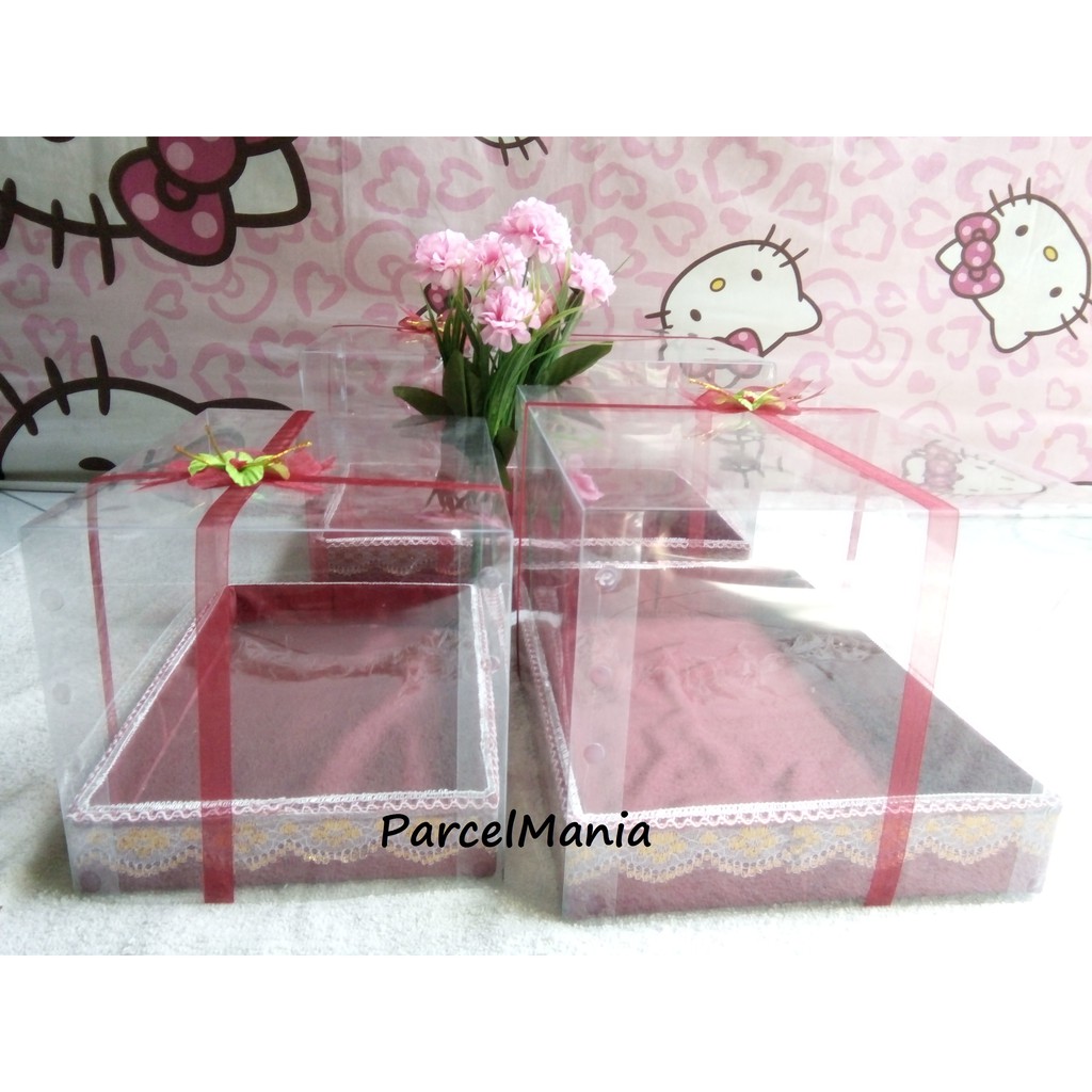 Premium Quality Best product Kotak Hantaran PernikahanKotak Seserahan Kotak Lamaran Tutup Mika Isi 3