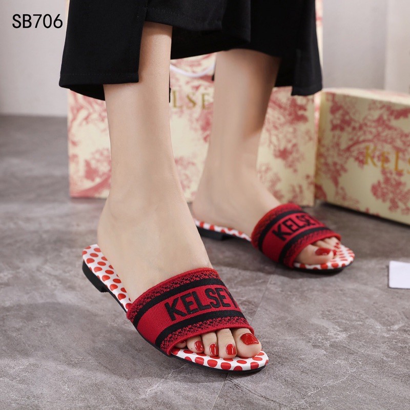 (GRATIS ALAS KAKI) NICOLE SLIP ON SENDAL KELSEY SB706