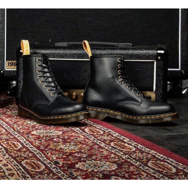 Sepatu Boots Pria Wanita Unisex 8 Hole DrMartens Docmart Dokmart Dockmart Dr.Martens Official Black 