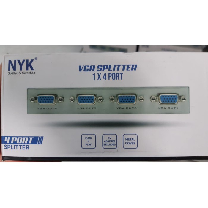 VGA SPLITTER 1-4 Port NYK Original