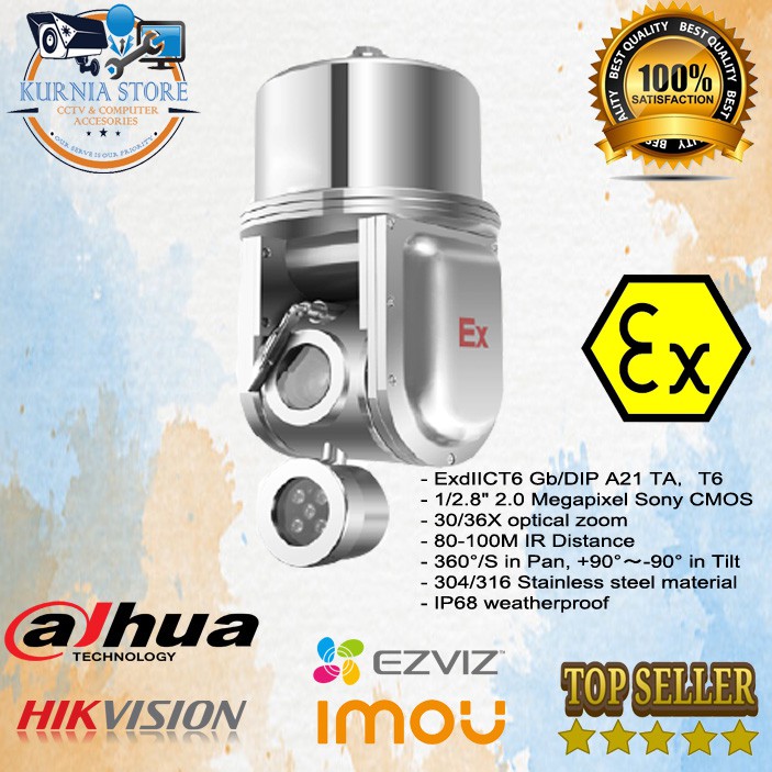 Explosion Proof CCTV 30X High Speed 304 Explosion-Proof PTZ IP