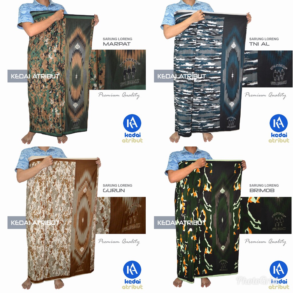 SARUNG MOTIF ARMY SARUNG LORENG SARUNG MILITER SARUNG TNI