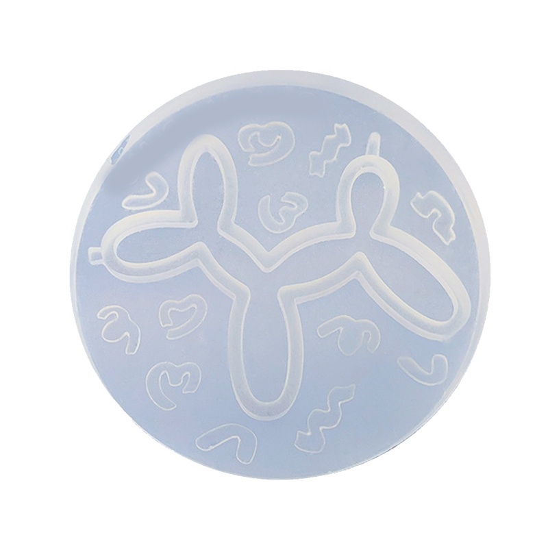 Siy Cetakan Resin Epoksi Bentuk Balon Anjing Bahan Silikon Untuk Gantungan Kunci Handmade