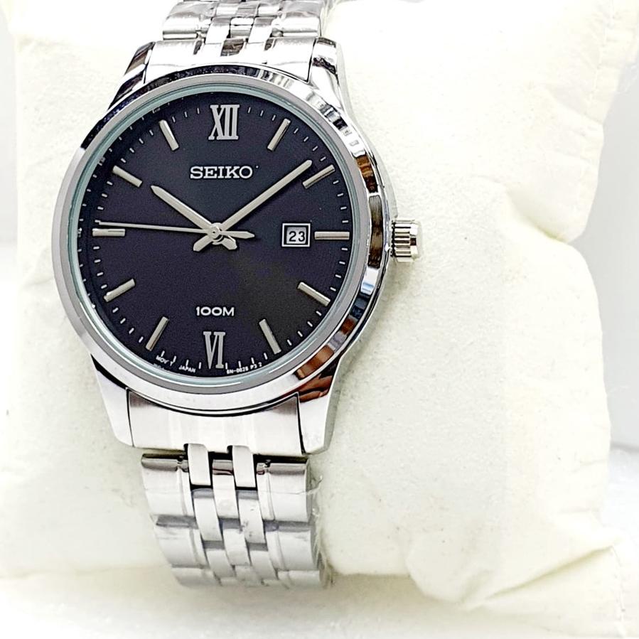 ㅃ PROMO Jam Tangan Fashion Saiko 5  Pria Cowok Analog Tanggal Aktif Rantai Stainless ★