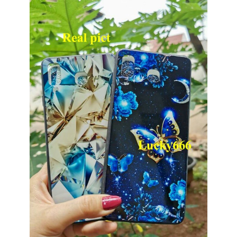 Soft case motif bunga samsung a8 star silikon flower samsung galaxy a8 star a8star