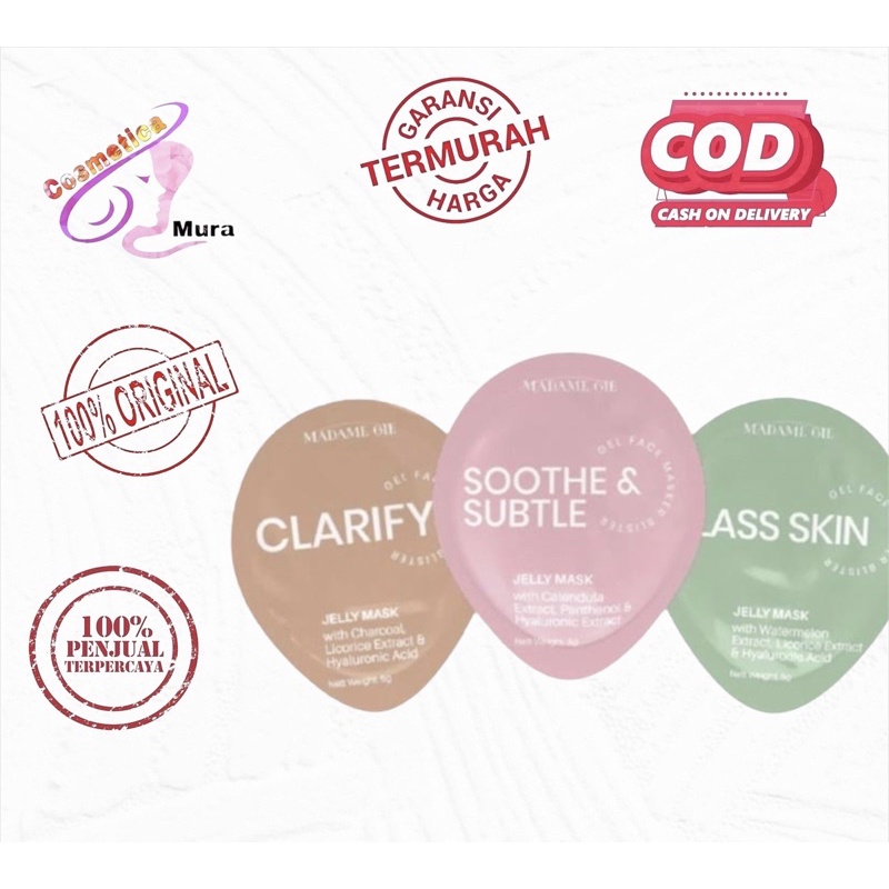 [ masker wajah ] madame gie clarify gel mask - masker wajah jelly mask madame gie