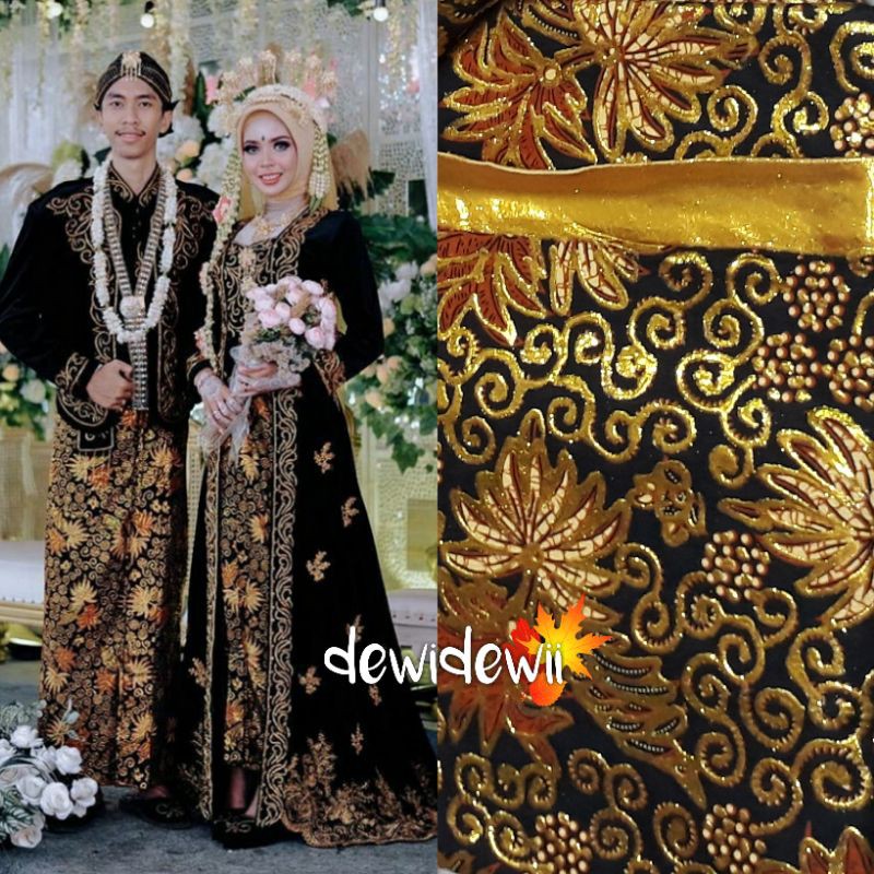 Sepasang Jarik Pengantin Prodo (isi 2), DASAR COKLAT