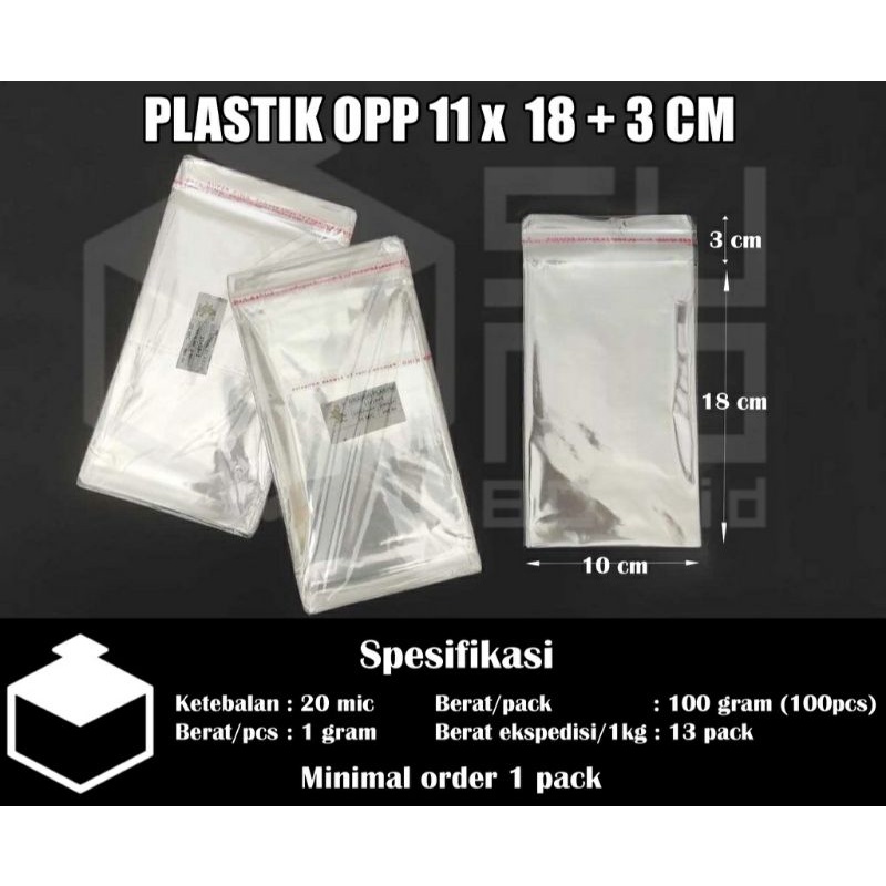 

Plastik OPP 11x18 Seal Bening isi 100 lembar / Plastik Lem Rekat Masker Roti Souvenir