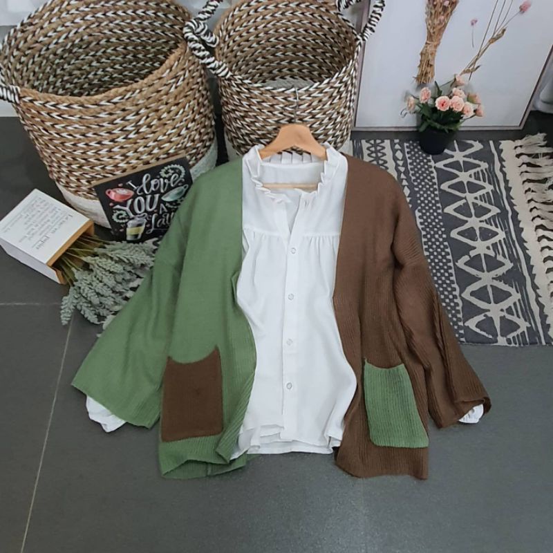 LAVELLA CARDI RAJUT // OUTER RAJUT TWO TONE